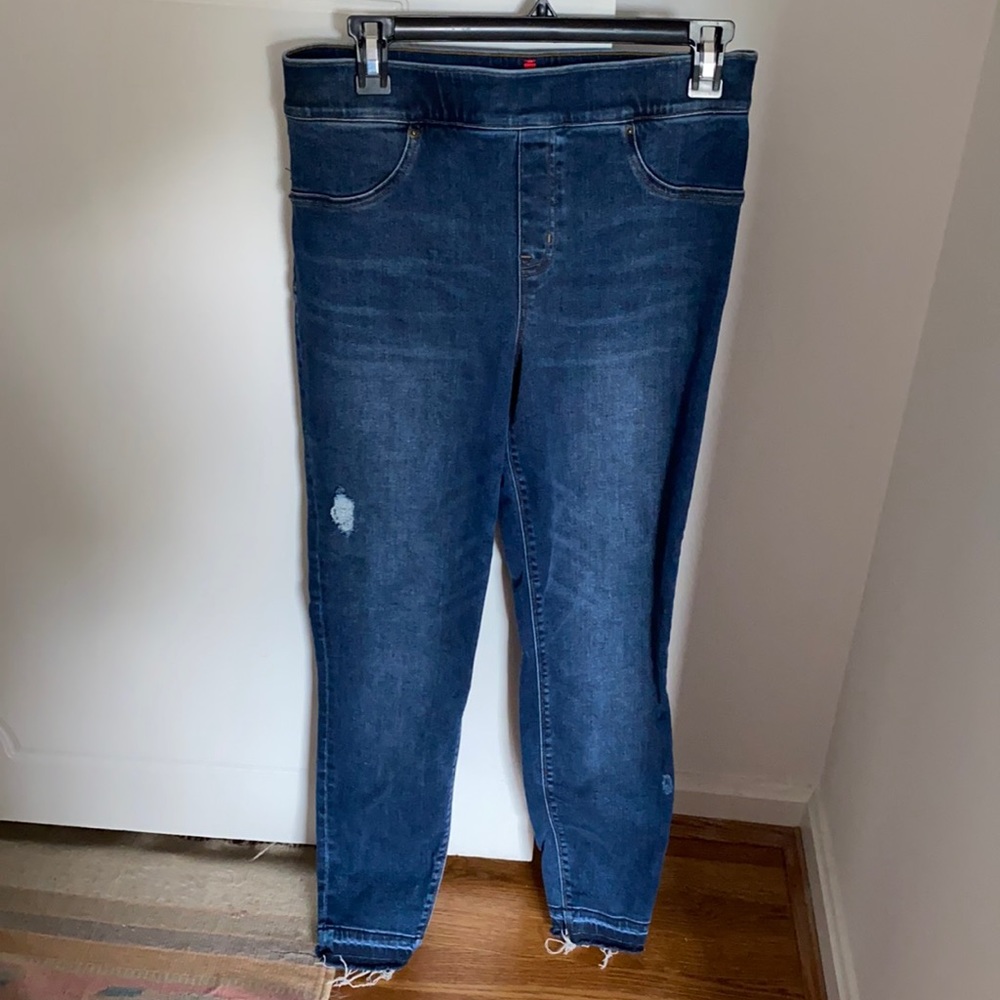 Spanx Distressed Denim Skinny Jean Leggings